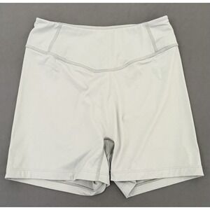 Firm Abs Booty Lift Shorts Womens XL Gray Athletic Yoga High Rise Scrunch Butt